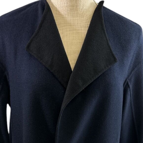 Jil Sander Cashmere Coat Jacket Reversible Italy Minimalist Quiet Luxury Sz 36 - Picture 9 of 16